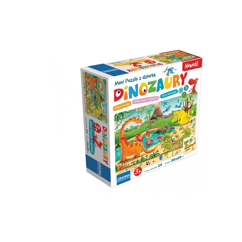GRA Maxi puzzle z dziurką Dinozaury 00441 04410