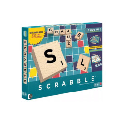 Gra SCRABBLE drewniane elementy JGR65