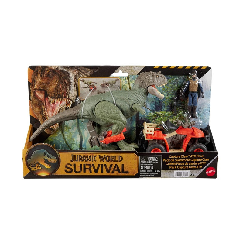 JURASSIC WORLD pojazd z chwytakiem+dino JKG91 /2