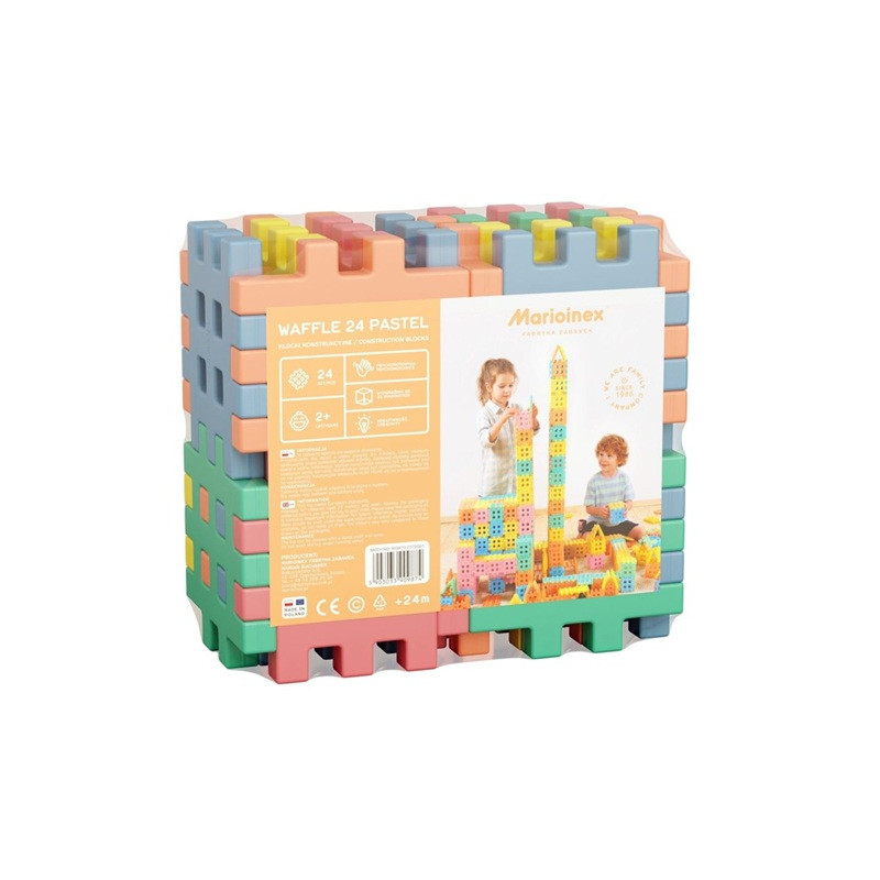 Klocki konstrukcyjne Kostka 24 pastel 909874