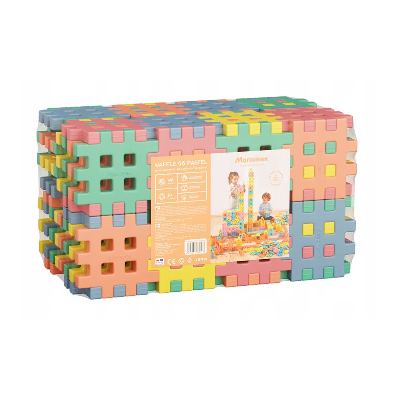 Klocki konstrukcyjne Kostka 96 pastel 09898