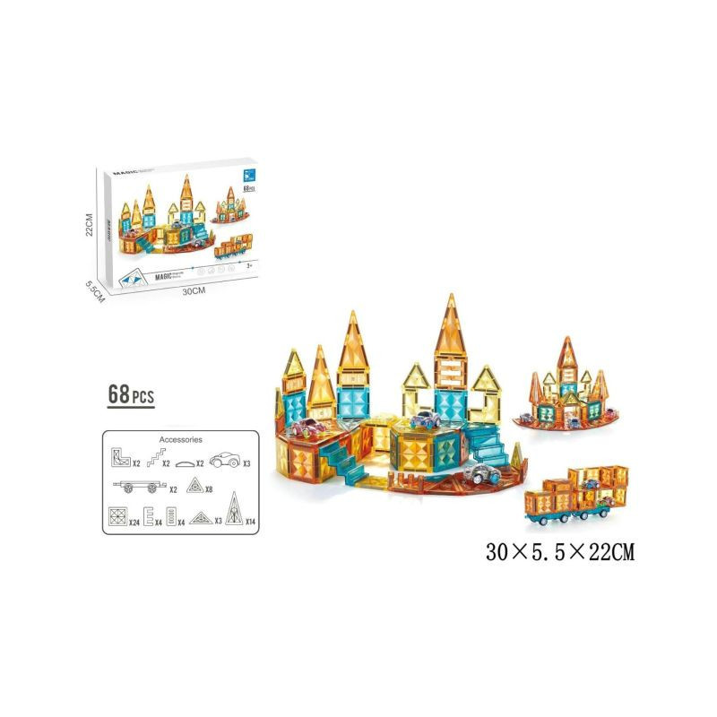 Klocki magnetyczne 68 el G222063 03600