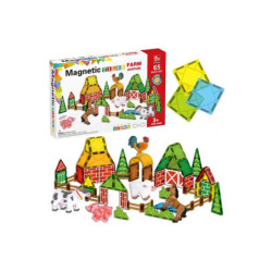 Klocki magnetyczne farma 65el A-1548 91578