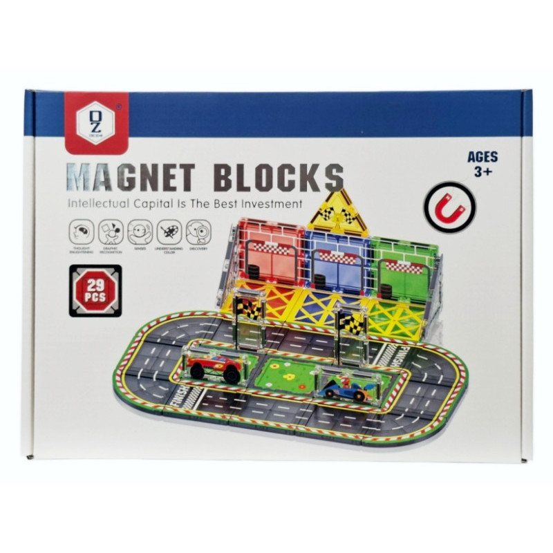 Klocki magnetyczne tor wyścigowy G8672 24890