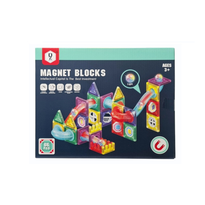 Klocki magnetyczne tor z piłkami G9081 24876
