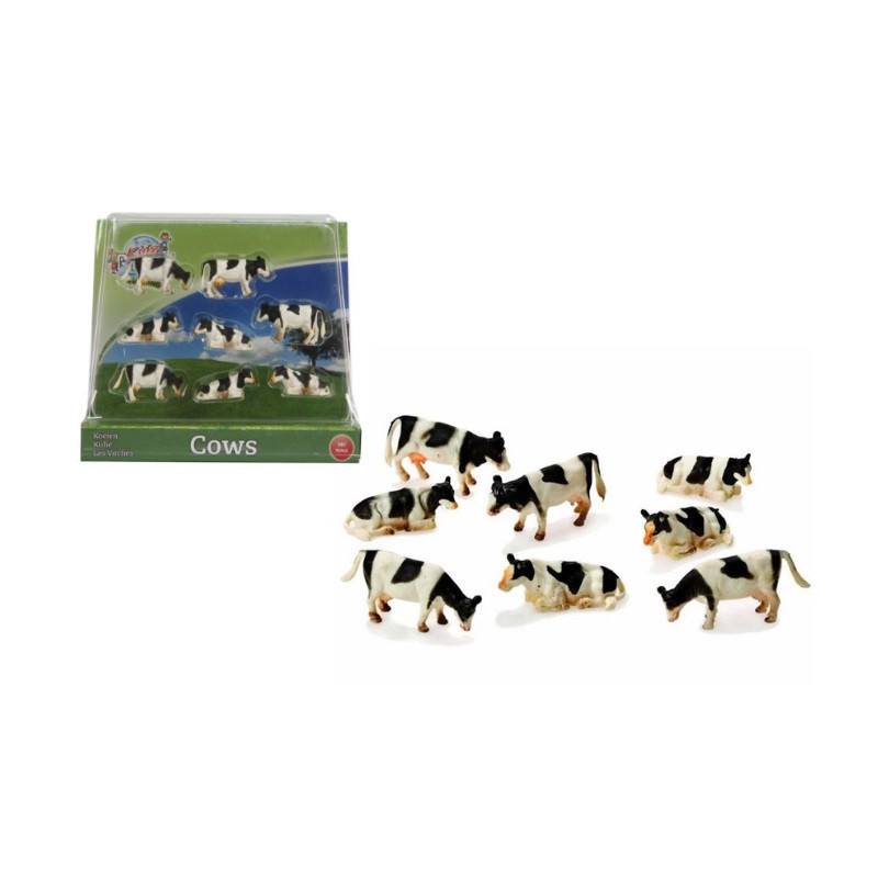 Krowy 1:87 czarno białe 8szt 571878 51348