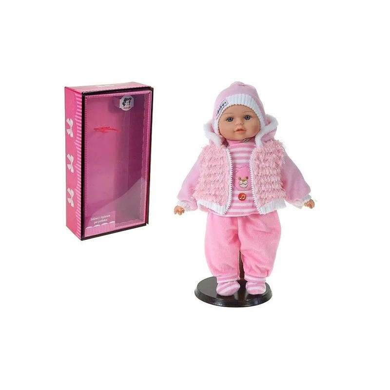 Lalka bobas z dźwiękiem PL box 29288