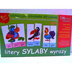 Litery,sylaby,wyrazy - zestaw edukacyjny 06076