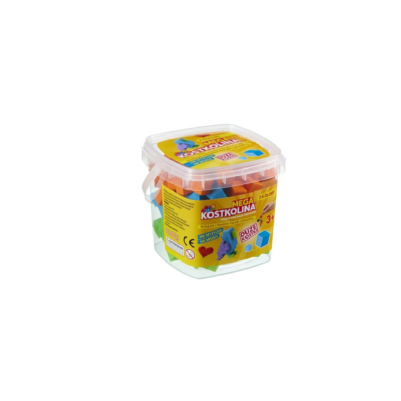 Mega kostkolina orange 3kol wiaderko 31546