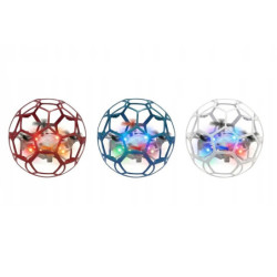 Mini dron RC kula LED 3 kol color box 14554 12025
