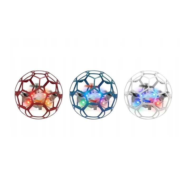 Mini dron RC kula LED 3 kol color box 14554 12025
