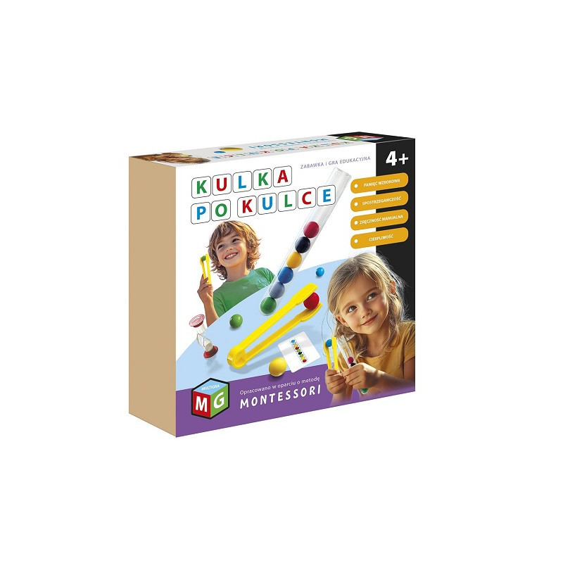 Montessori gra i zabawka eduk.Kulka po kulce 05969