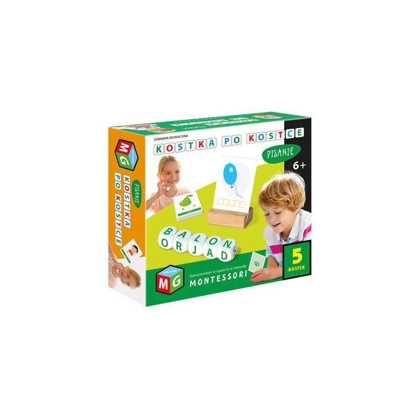 Montessori kostka po kostce-pisanie 5 kostek 05808