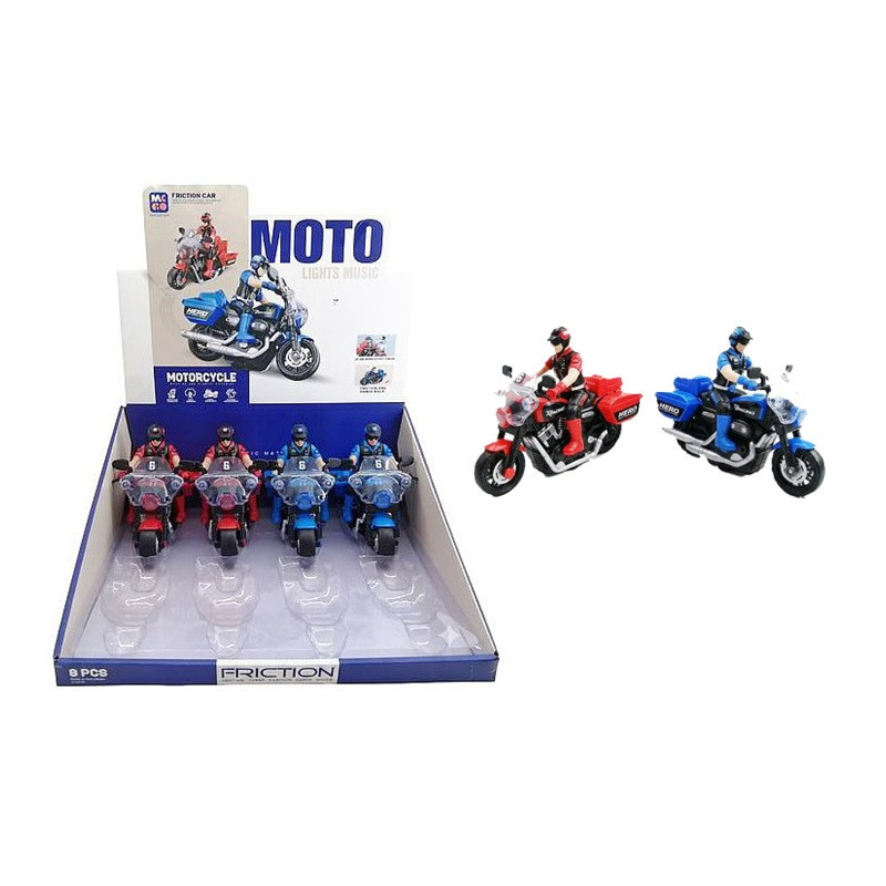Motocyklista 16cm 2kol św/dźw HX261 57522