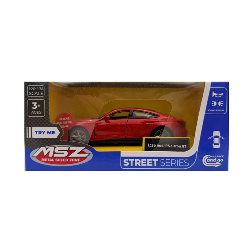 MSZ model Audi RS E-Tron GT czerwony św/dźw 00140