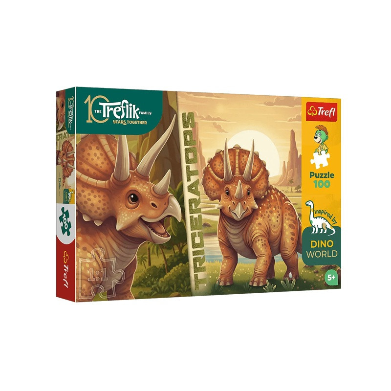 PUZZLE 100 InspiredByDinoWorld Triceratops 16580