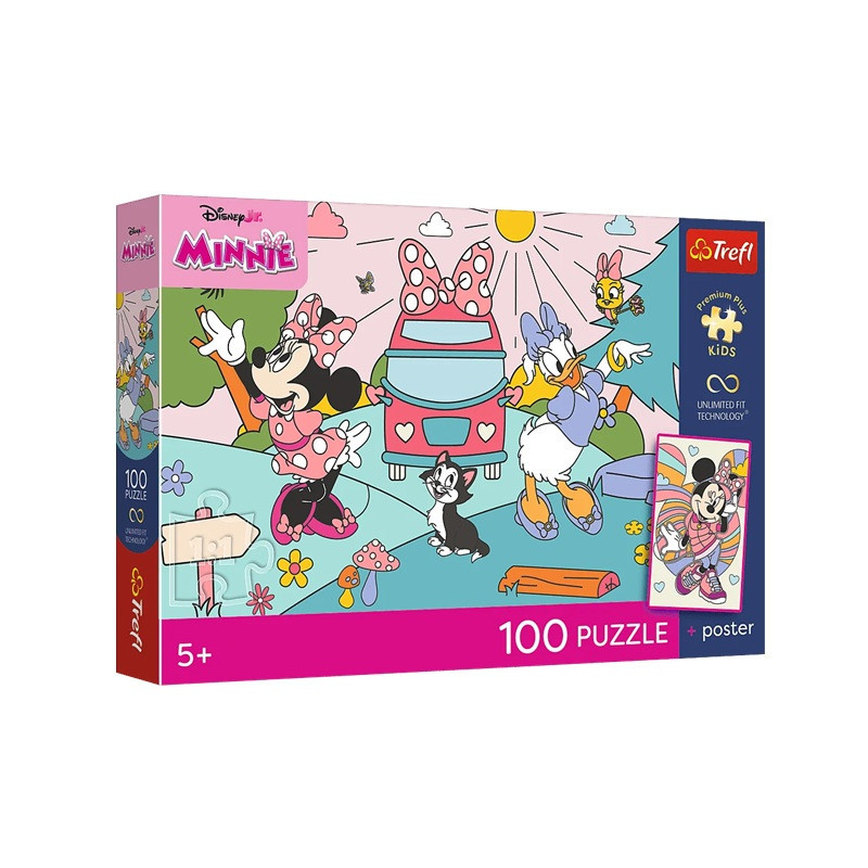 PUZZLE 100 UFT PremPlus Kids Różowa przygoda 16568