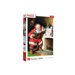 PUZZLE 1000 Coca-Cola Mikołaj przy kominku 10922