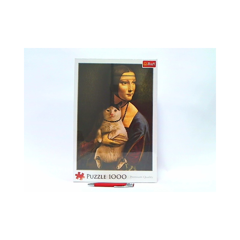 PUZZLE 1000 Dama z kotem 10663
