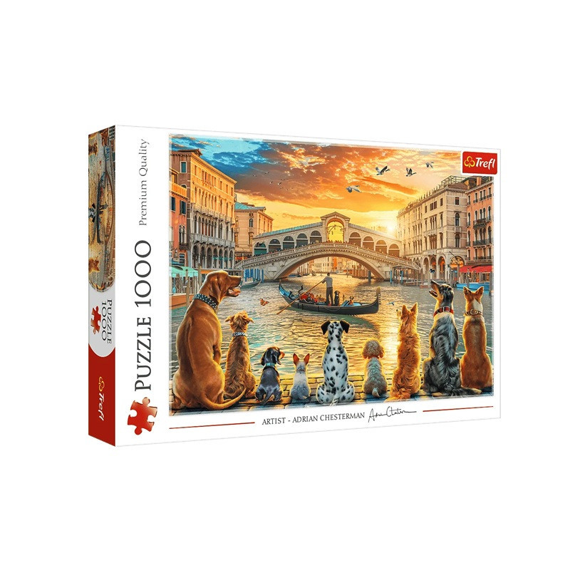 PUZZLE 1000 Pieski w Wenecji 10944