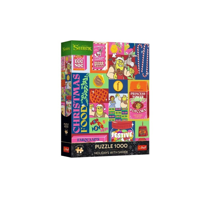 PUZZLE 1000 XMAS PremPlus Święta ze Shrekiem 12166