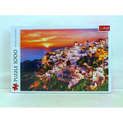PUZZLE 1000 Zachód słońca nad Santorini 10435