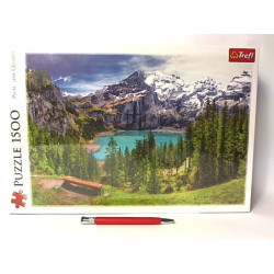 PUZZLE 1500 Jezioro Oeschinen,Alpy,Szwajc.26166