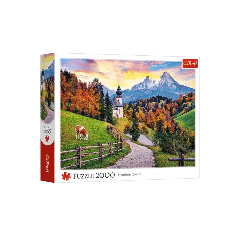 PUZZLE 2000 Bawarskie Alpy jesienią 27127