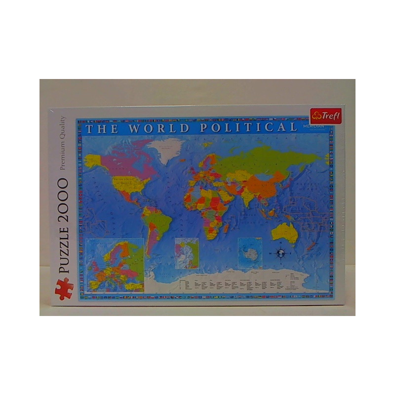 PUZZLE 2000 Polityczna mapa świata 27099
