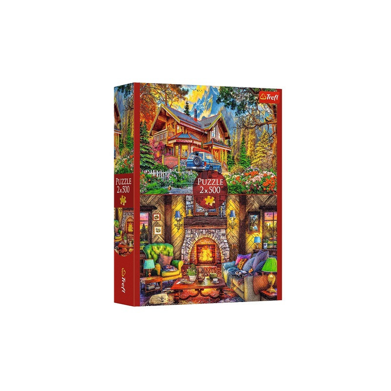 PUZZLE 2x500 Wycieczka w góry 37534
