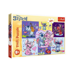 PUZZLE 300 Zakręcony Stitch / Disney 23033