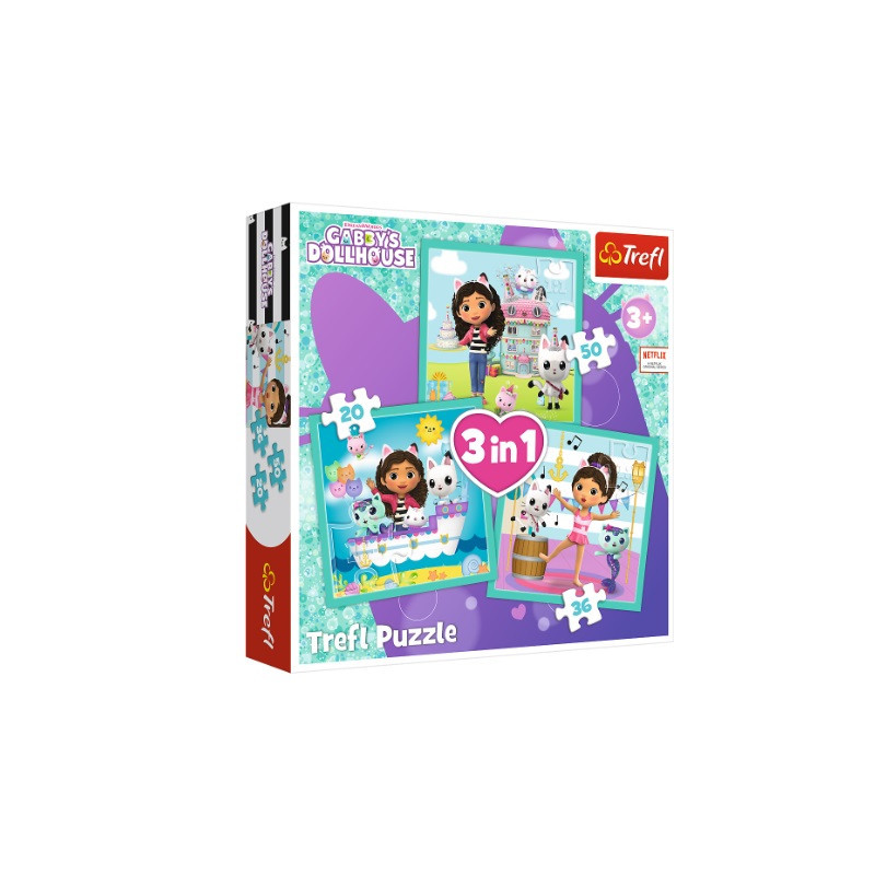 PUZZLE 3w1 Aktywności Gabi 34871