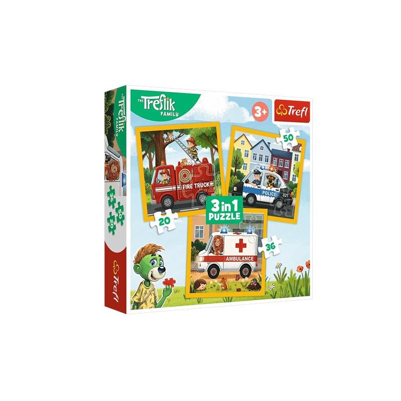 PUZZLE 3w1 Radosne uśmiechy 34904