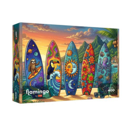 PUZZLE 400 FlamingoByTrefl Letnia przygoda...11214