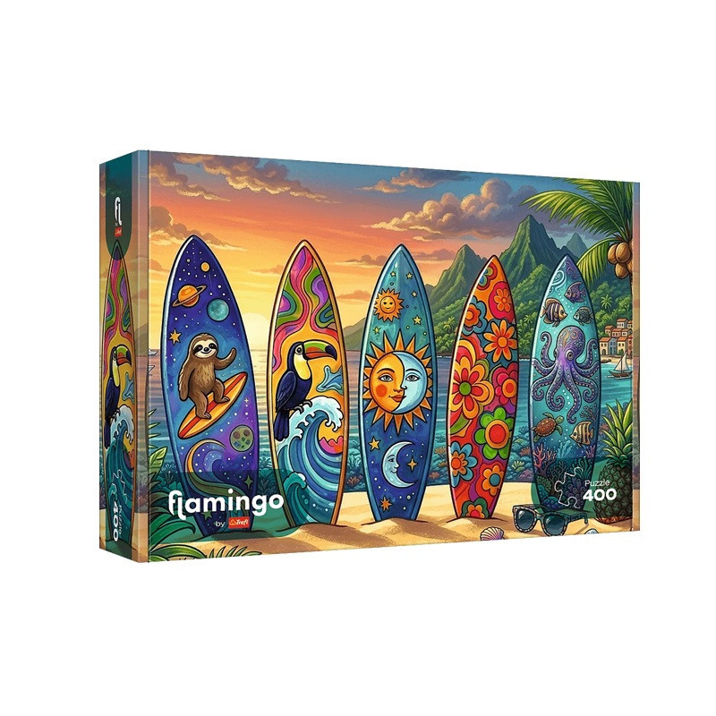 PUZZLE 400 FlamingoByTrefl Letnia przygoda...11214