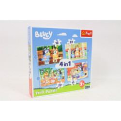 PUZZLE 4w1 Bluey i jego świat 34637