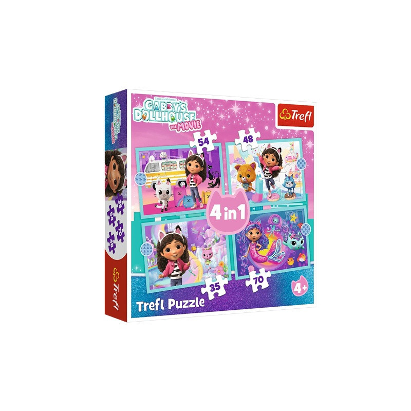 PUZZLE 4w1 Gabby przygoda 34670