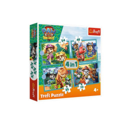 PUZZLE 4w1 Historie z wyspy dinozaurów 34687