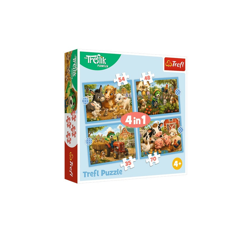 PUZZLE 4w1 Rodzinny spacer 34692