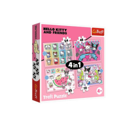 PUZZLE 4w1 Słodkie przygody / Sanrio Hello 34702