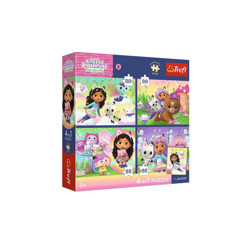PUZZLE 4x88 PremPlud Kids Kocie harce 34694