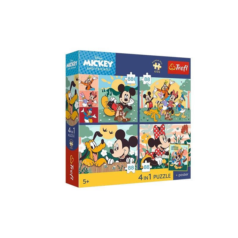 PUZZLE 4x88 PremPlus Kids Razem z przyjaciół.34706