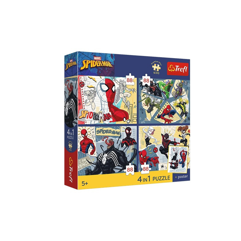 PUZZLE 4x88 PremPlus Kids Sieć zabawy 34705
