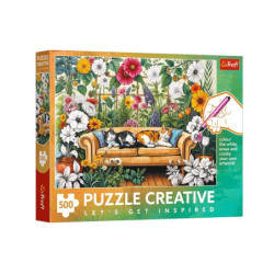 PUZZLE 500 Creative Kocia oranżeria 37562