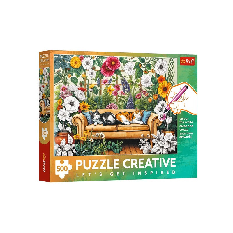 PUZZLE 500 Creative Kocia oranżeria 37562