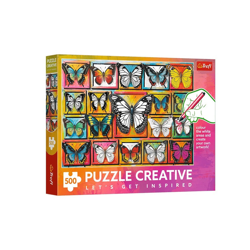 PUZZLE 500 Creative Kolekcja motyli 37561