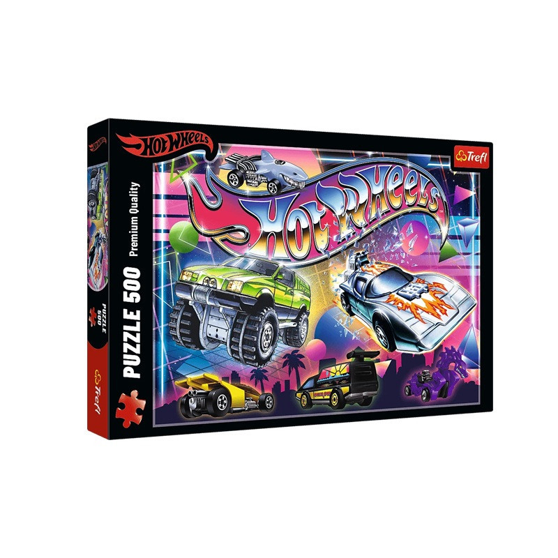 PUZZLE 500 Hot Wheels Lata 80-te 37538