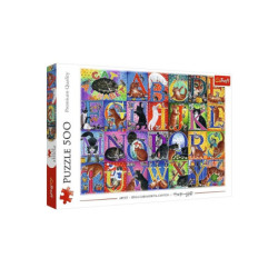 PUZZLE 500 Koci alfabet 37527
