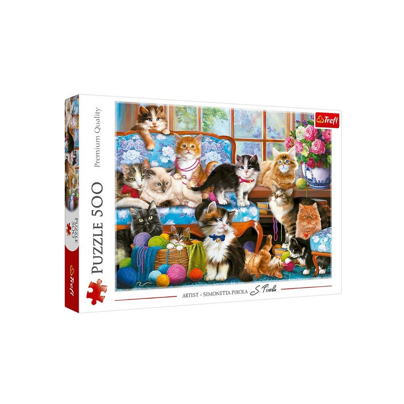 PUZZLE 500 Kocia rodzina 37425