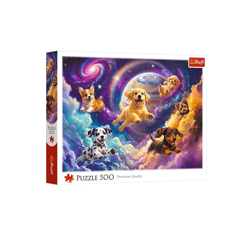 PUZZLE 500 Kosmiczne pieski 37568